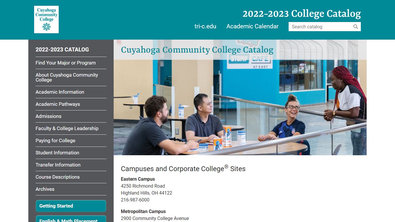 Cuyahoga Community College Catalog < Cuyahoga Community College
